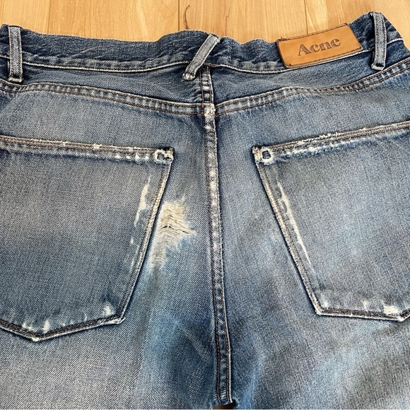 ACNE Moc Hurry ripped straight jeans size 30/32 - Picture 8 of 13